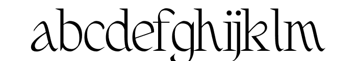 Fernhead Font LOWERCASE