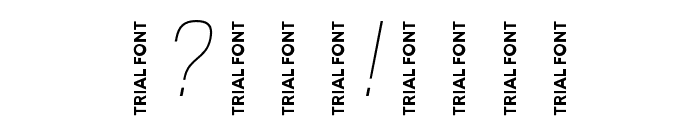 Fester Trial ExtraLightItalic Font OTHER CHARS