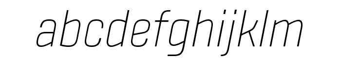 Fester Trial LightItalic Font LOWERCASE