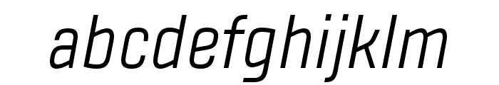 Fester Trial RegularItalic Font LOWERCASE