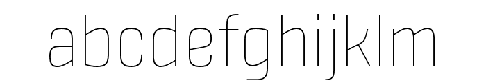 Fester Trial Thin Font LOWERCASE