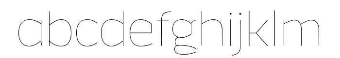 Ff4a Kloe Thin  Font LOWERCASE