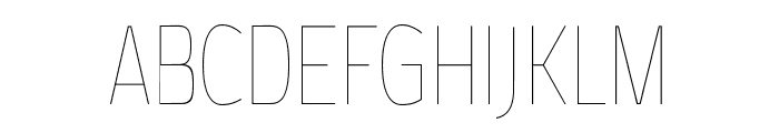 Ff4a Kloecondenced250   Font UPPERCASE