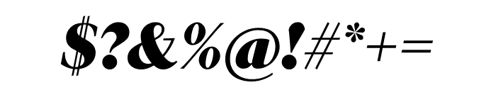 Financier Black Italic Font OTHER CHARS