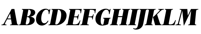 Financier Black Italic Font UPPERCASE