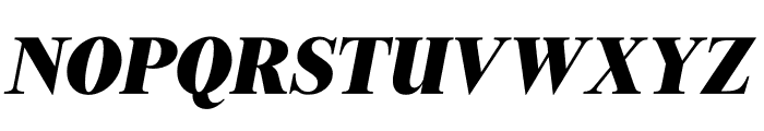 Financier Black Italic Font UPPERCASE
