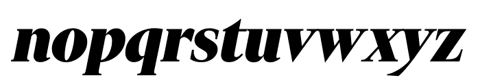 Financier Black Italic Font LOWERCASE