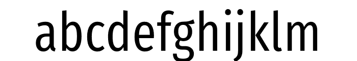 Fira Sans Compressed Book Font LOWERCASE