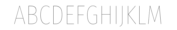 Fira Sans Compressed Eight Font UPPERCASE