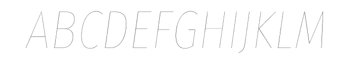 Fira Sans Compressed Four Italic Font UPPERCASE