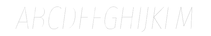Fira Sans Compressed Two Italic Font UPPERCASE