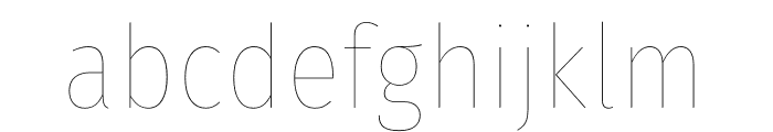 Fira Sans Condensed Eight Font LOWERCASE