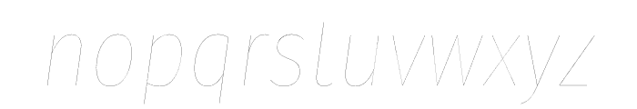 Fira Sans Condensed Two Italic Font LOWERCASE