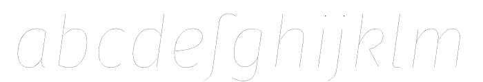 Fira Sans Two Italic Font LOWERCASE