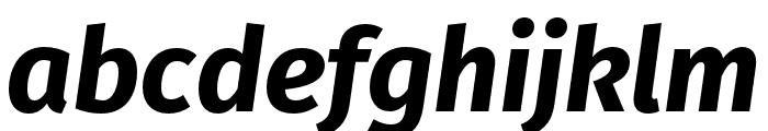 FiraGO Bold Italic Font LOWERCASE