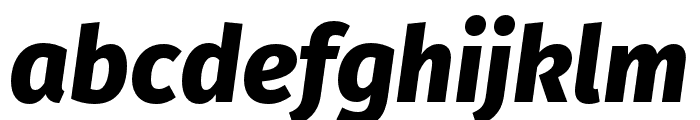 FiraGO Extra Bold Italic Font LOWERCASE