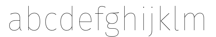 FiraGO Hair Font LOWERCASE