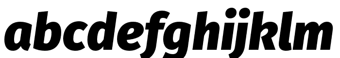 FiraGO Heavy Italic Font LOWERCASE