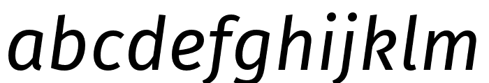 FiraGO Italic Font LOWERCASE