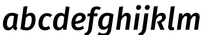 FiraGO Medium Italic Font LOWERCASE