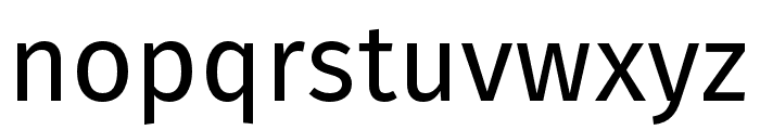 FiraGO Regular Font LOWERCASE