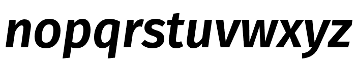 FiraGO Semi Bold Italic Font LOWERCASE