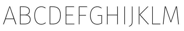 FiraGO Thin Font UPPERCASE
