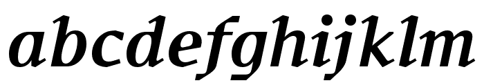 Fleya Medium Italic Font LOWERCASE