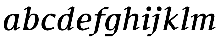 Fleya Regular Italic Font LOWERCASE