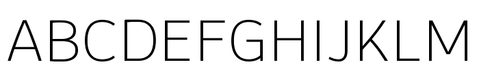 Flinders ExtraLight Font UPPERCASE