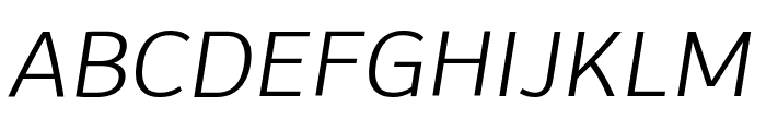 Flinders LightItalic 1 Font UPPERCASE