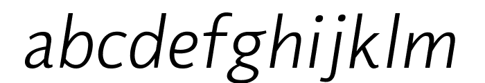 Flinders LightItalic 1 Font LOWERCASE