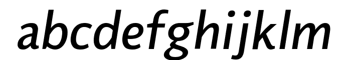 Flinders MediumItalic 1 Font LOWERCASE