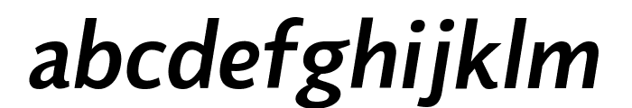 Flinders SemiBoldItalic 1 Font LOWERCASE