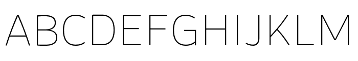 Flinders Thin Font UPPERCASE