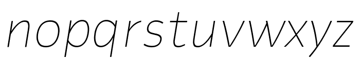 Flinders ThinItalic 1 Font LOWERCASE