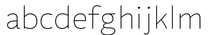 Flinders Thin Font LOWERCASE