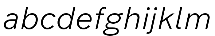 Forme Grotesque Light Italic Pro Font LOWERCASE