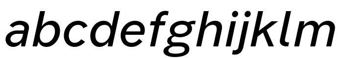 Forme Grotesque Medium Italic Pro Font LOWERCASE