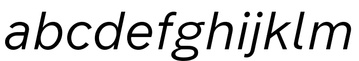 Forme Grotesque Regular Italic Pro Font LOWERCASE