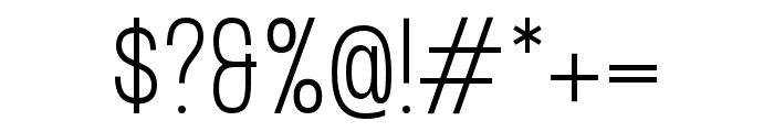 Formula Condensed Ultralight Font OTHER CHARS