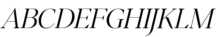 Fortescue Display Light Italic Pro Font UPPERCASE