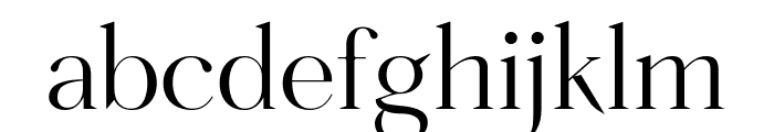 Fortescue Display Light Pro Font LOWERCASE