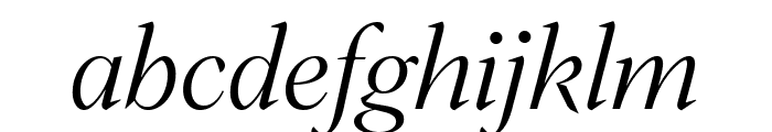 Fortescue Median Light Italic Pro Font LOWERCASE