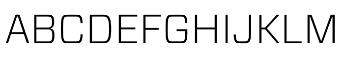 Forza Light Font UPPERCASE