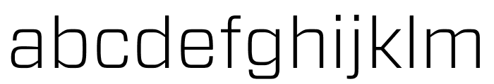 Forza Light Font LOWERCASE