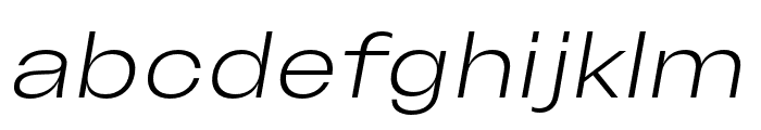 Freizeit120 LightSlanted Font LOWERCASE