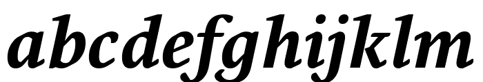 Fresco Bold Italic Font LOWERCASE