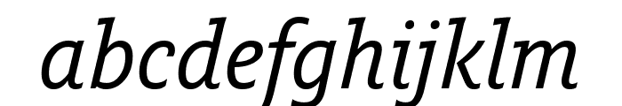 Fresco Informal Normal Italic Font LOWERCASE