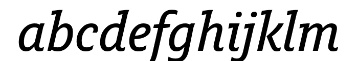 Fresco Informal SemiBold Italic Font LOWERCASE